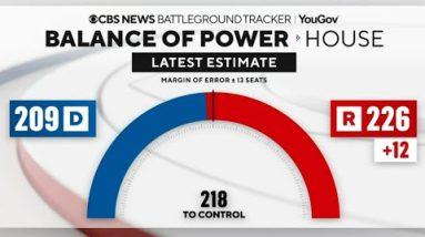 CBS News Battleground Tracker: GOP seat lead shrinks heading into November