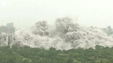 High-rise towers get imploded after 12-year legal fight in India