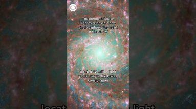 The Webb and Hubble telescopes captured a spectacular image of the heart of Phantom Galaxy. #shorts