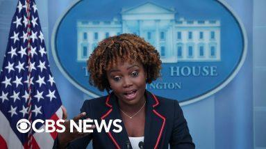 Watch Live: White House holds briefing ahead of Biden’s prime-time speech | CBS News