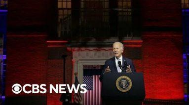 Biden condemns Trump, "MAGA Republicans" in fiery prime-time speech