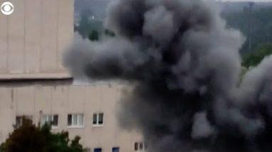 Explosion in Ukraine just a few miles from nuclear plant