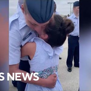 Little sister reunites with Air Force brother