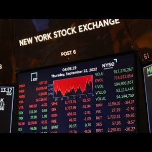 MoneyWatch: Dow drops below 30,000 for first time since 2020