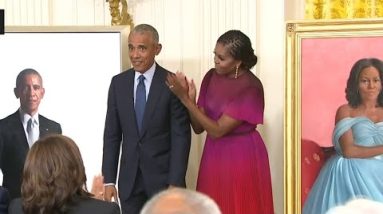 Obamas unveil official White House portraits