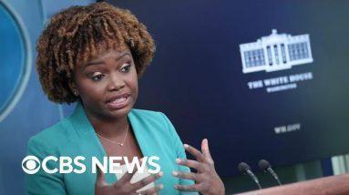Watch Live: White House press secretary Karine Jean-Pierre holds briefing | CBS News