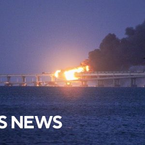 Blast damages Crimea bridge, key supply route in Russia's war in Ukraine