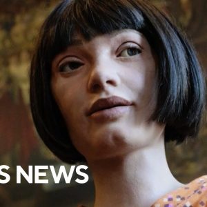 Robot artist Ai-Da addresses U.K. lawmakers: "I can still create art"