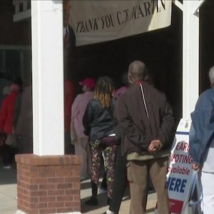 Several states see surge of voters casting early ballots