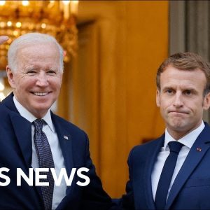 Watch Live: Biden welcomes France's Macron to White House for first state visit | CBS News