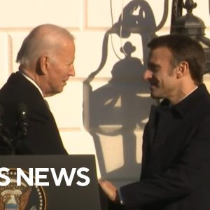 Biden welcomes Macron to White House for state visit