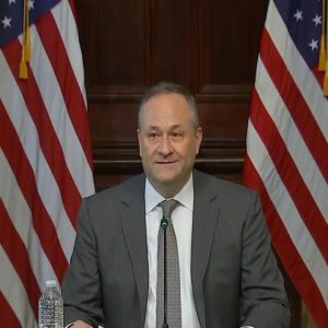 Second gentleman Doug Emhoff decries "epidemic of hate" during White House event on antisemitism