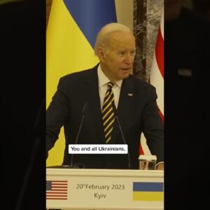 Biden makes surprise visit to Ukraine days before 1-year mark of Russia’s invasion  #shorts