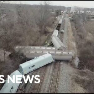 Another freight train derails near Detroit as cleanup continues in East Palestine, Ohio