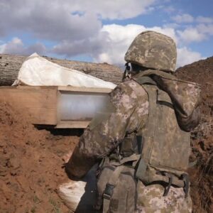 Inside the trenches in Ukraine that were formerly occupied by Russia