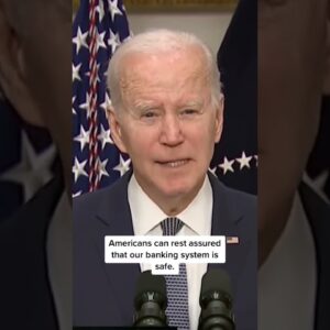Biden says Americans shouldn't worry about banking system after Silicon Valley Bank collapse #shorts