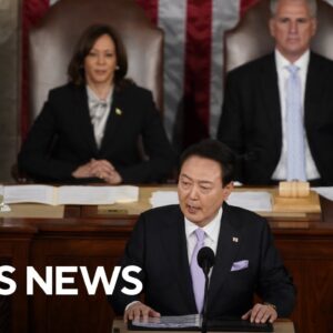 South Korean President Yoon Suk Yeol addresses U.S. Congress | full video