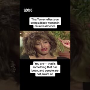Tina Turner in 1984 on being a Black woman in American music #shorts