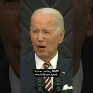 Biden says Putin bet on NATO breaking apart #shorts