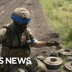 Russian landmines create danger for Ukrainian soldiers