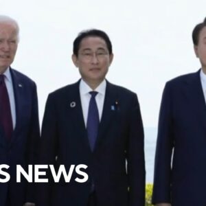 Biden holding first trilateral summit with Japan and South Korea