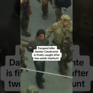 Apprehension of Danelo Cavalcante seen from aerial camera #shorts