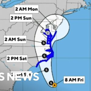 Ophelia is now officially a tropical storm. Here's its East Coast track.