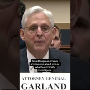 Garland says he's not the president's lawyer in testimony before Congress #shorts