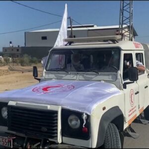Humanitarian aid begins to enter Gaza after Hamas releases 2 hostages