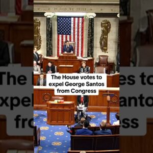House votes to expel George Santos #shorts