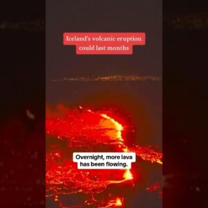 Iceland's volcanic eruption could last months #shorts