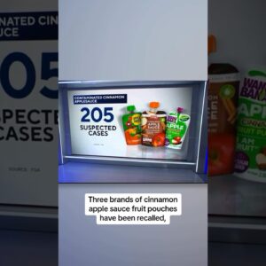 Suspected cases of lead poisoning from contaminated applesauce nearly doubled in a week #shorts