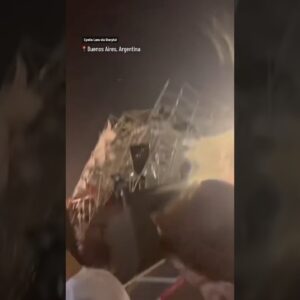 Storm blows musical festival stage apart in Buenos Aires #shorts