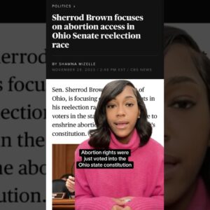 Will abortion play a role in the next Ohio Senate election? #shorts