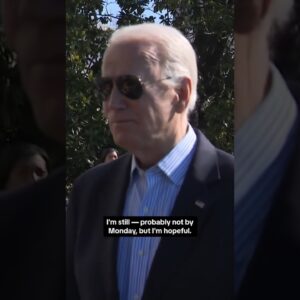 Biden hopeful cease-fire happens soon in Gaza #shorts