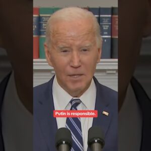 Biden says Putin is responsible for Alexey Navalny's death #shorts