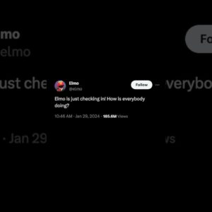 Elmo tweet sparks mental health conversation #shorts