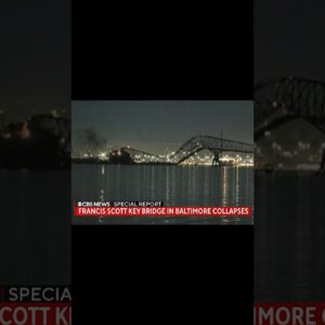 Video: Francis Scott Key Bridge in Baltimore collapses #shorts