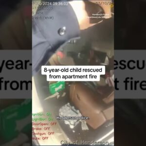 8-year-old rescued from apartment fire #shorts