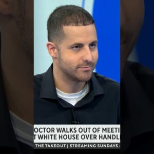 Palestinian American doctor explains why he walked out of meeting with Biden #shorts