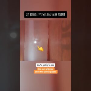 How to make a pinhole viewer to safely watch the total solar eclipse #shorts