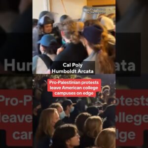 Pro-Palestinian protests on college campuses across U.S. #shorts