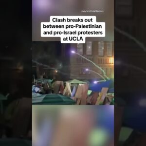 Protesters clash at UCLA #shorts