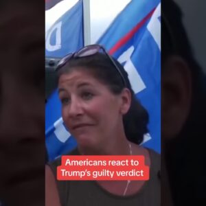 Americans react to Trump's guilty verdict #shorts
