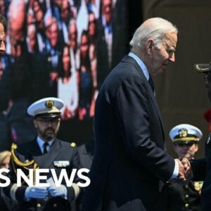 Biden, Macron honor D-Day veterans 80 years after operation