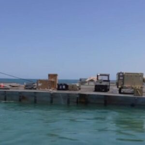 U.S. military allows reporters on floating Gaza pier