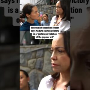 Venezuelan opposition leader says Maduro claim of election win is "grotesque violation" #shorts