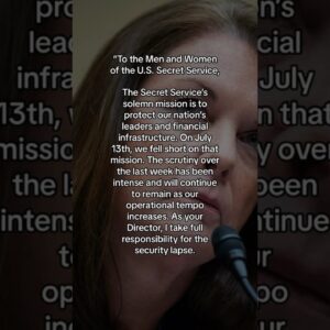 Secret Service Director Kimberly Cheatle announces resignation #shorts