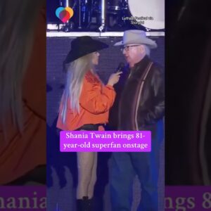 Shania Twain invites 81-year-old superfan on stage #shorts