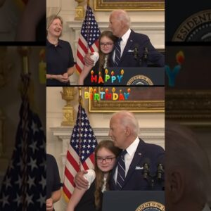 Biden sings "Happy Birthday" to daughter of freed hostage #shorts